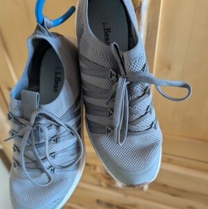 L.L. Bean Light Gray Mesh Sneakers